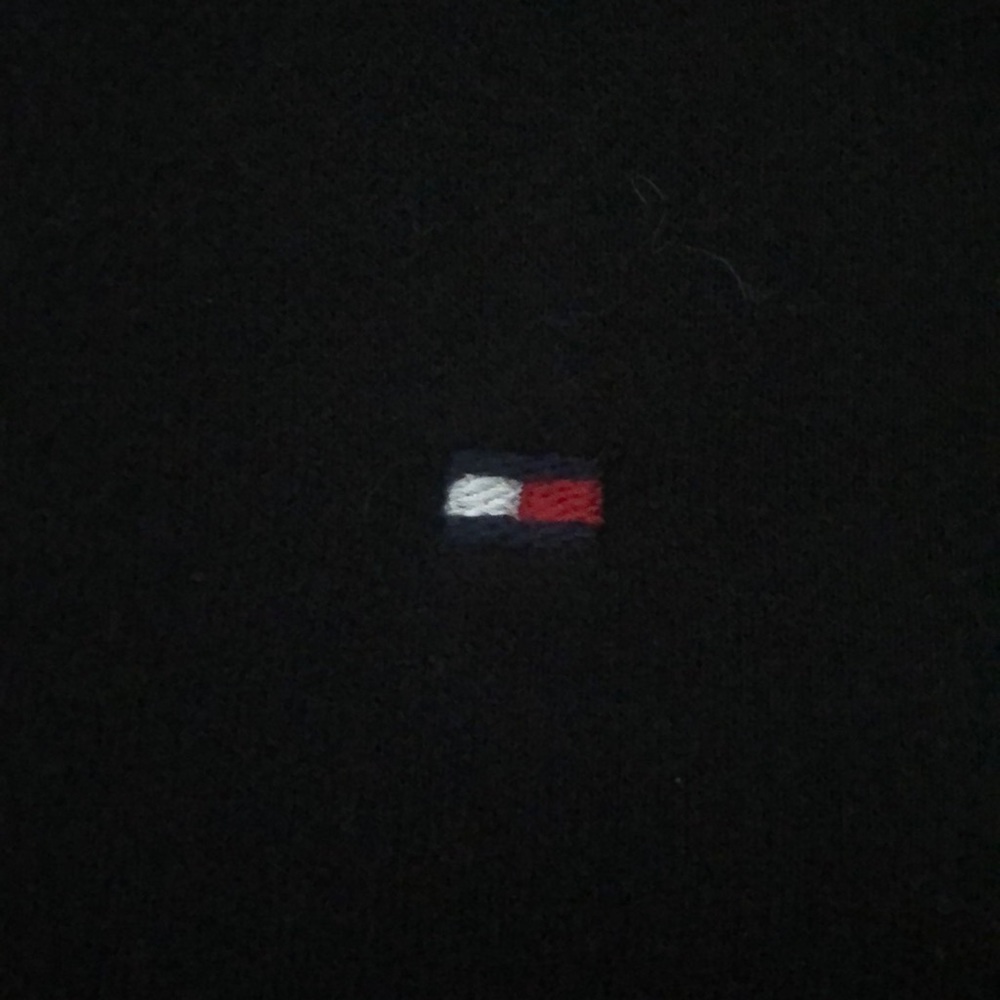 black TOMMY HILFIGER zip up hoodie